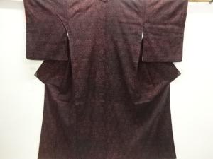 大正ロマン　花に抽象模様織出し着物